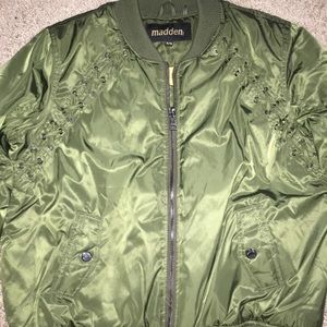 Army Green Bomber Jacket